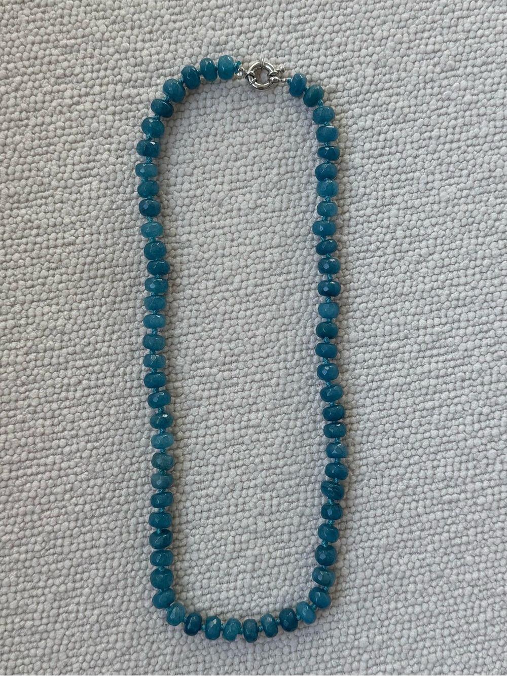 NWOT Tuckernuck Aquamarine Rondelle Necklace